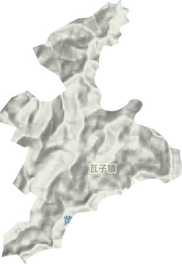 瓦子镇地形图