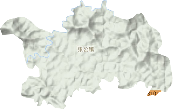 张公镇地形图