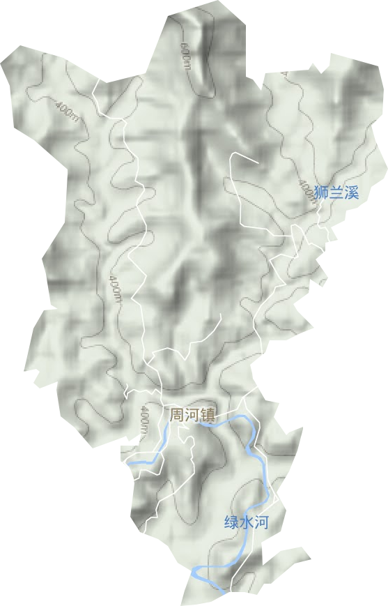 周河镇地形图