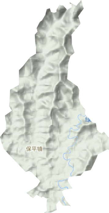 保平镇地形图