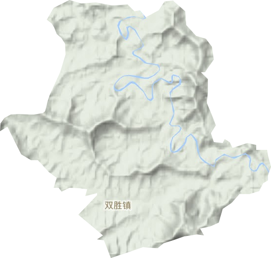 双胜镇地形图
