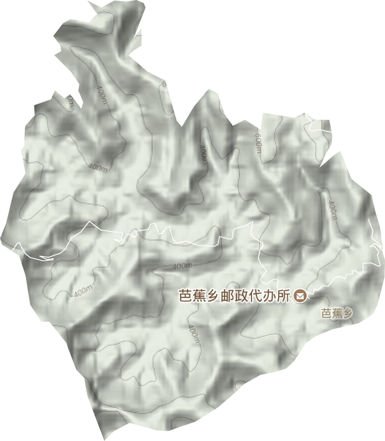芭蕉乡地形图