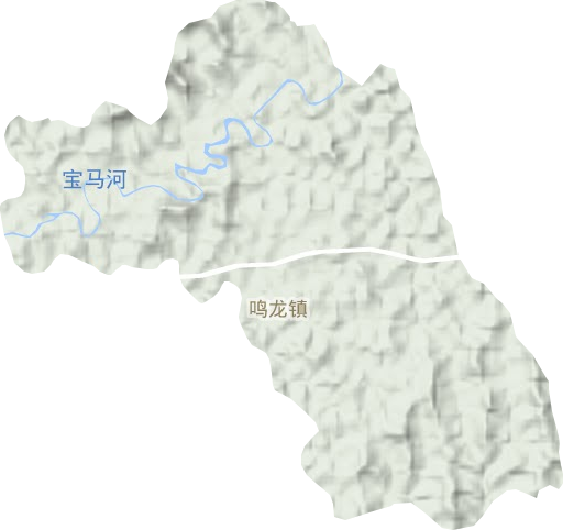 鸣龙镇地形图