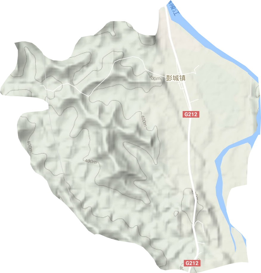 彭城镇地形图