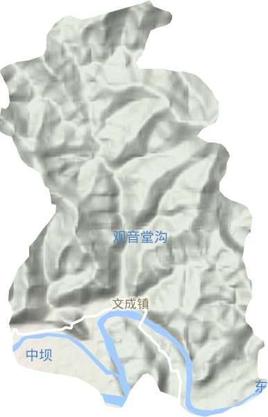 文成镇地形图