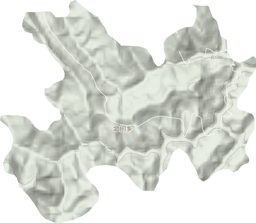 北门乡地形图