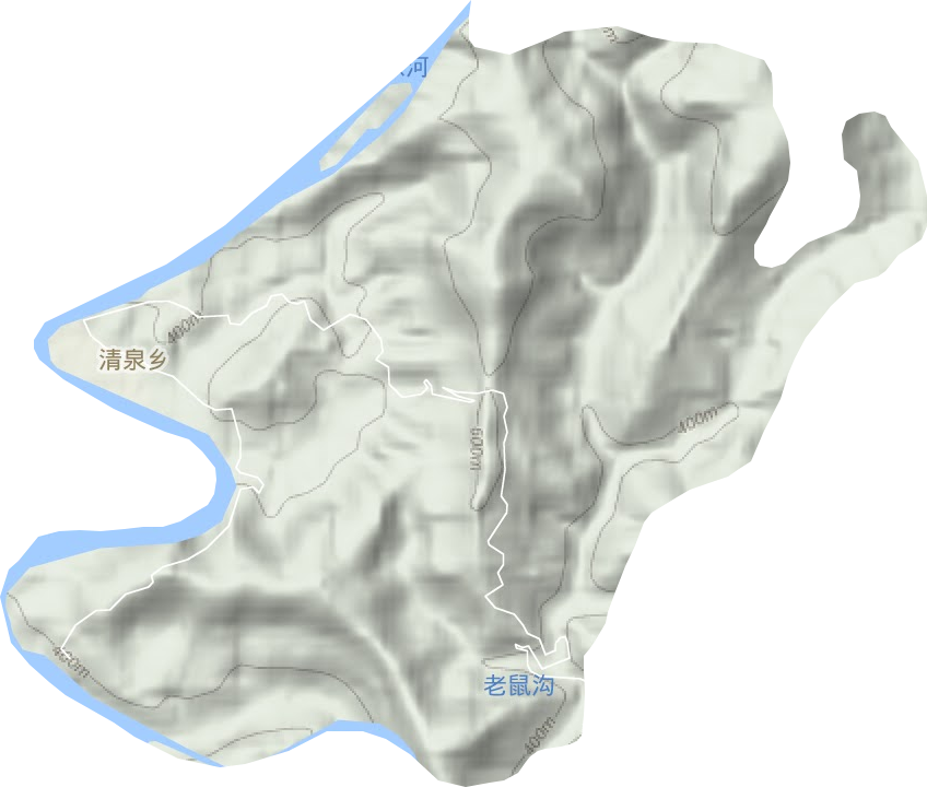 清泉乡地形图