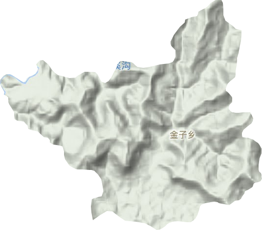 金子乡地形图
