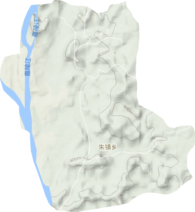 朱镇乡地形图