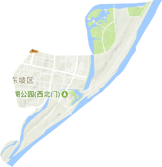 苏祠街道地形图