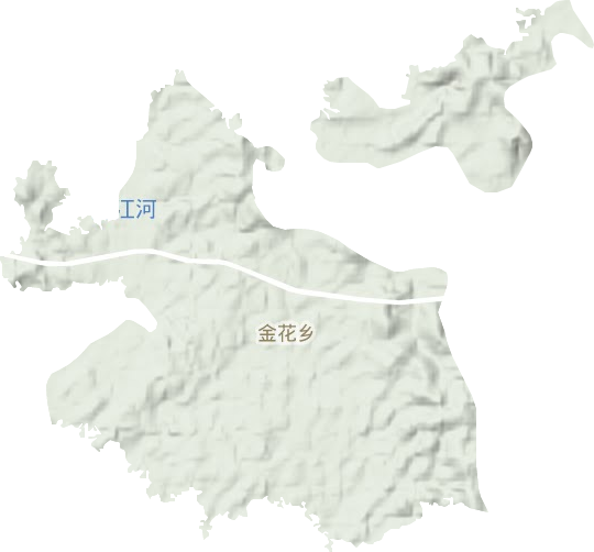 金花乡地形图