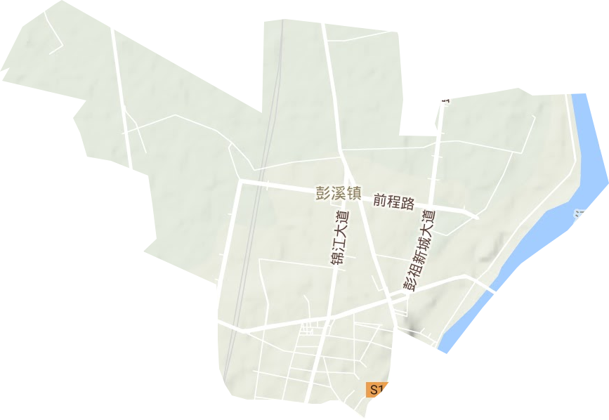 彭溪镇地形图