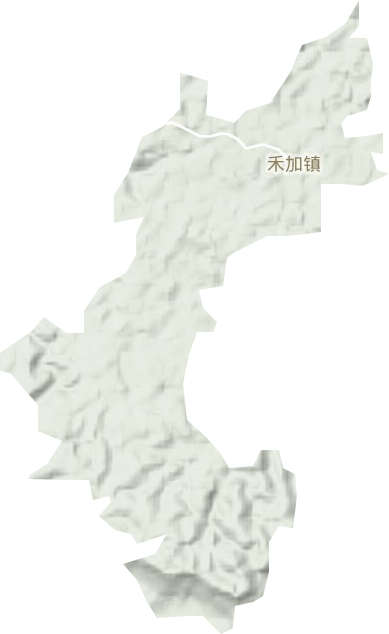 禾加镇地形图