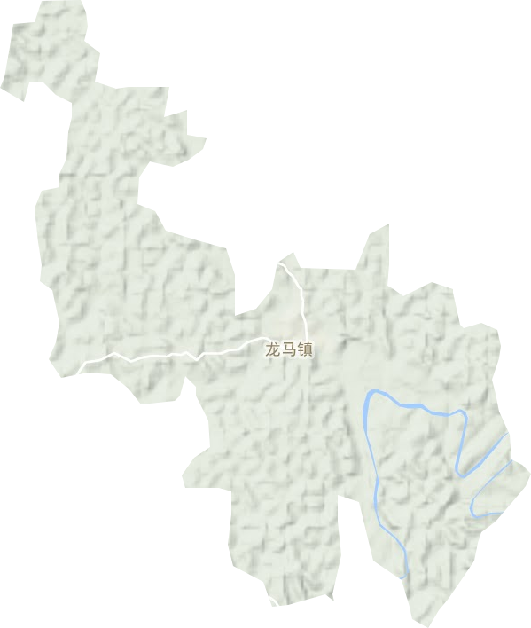 龙马镇地形图
