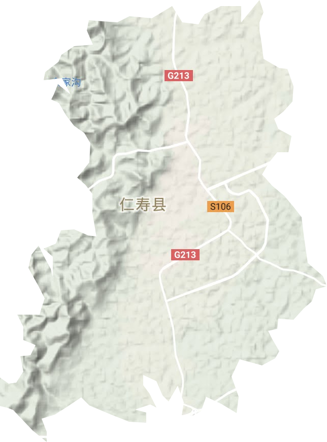 文林镇地形图