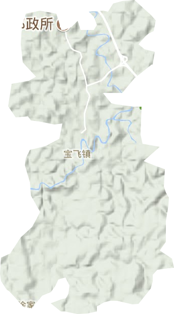 宝飞镇地形图