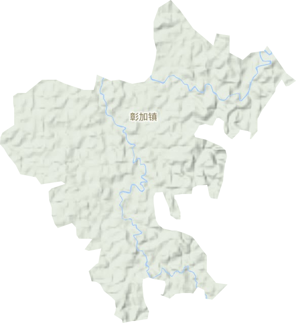 彰加镇地形图
