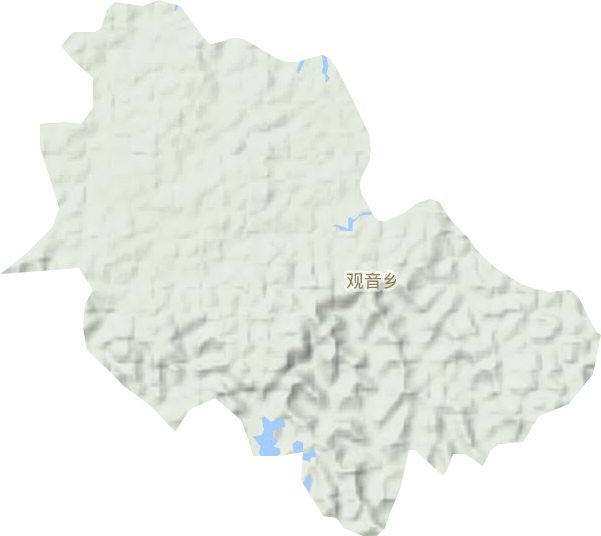 观寺镇地形图