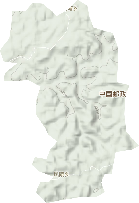 藕塘乡地形图