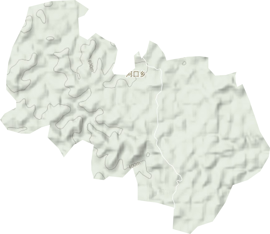 河口乡地形图