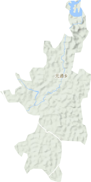 元通乡地形图