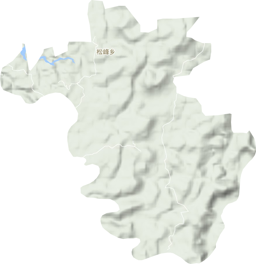 松峰乡地形图