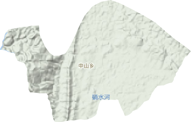 中山乡地形图