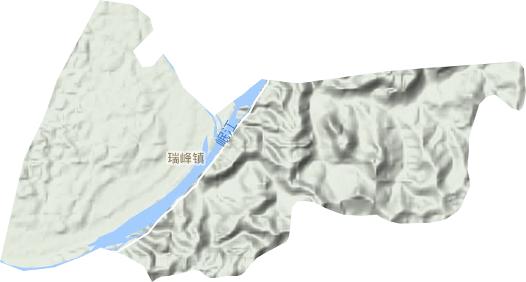 瑞峰镇地形图