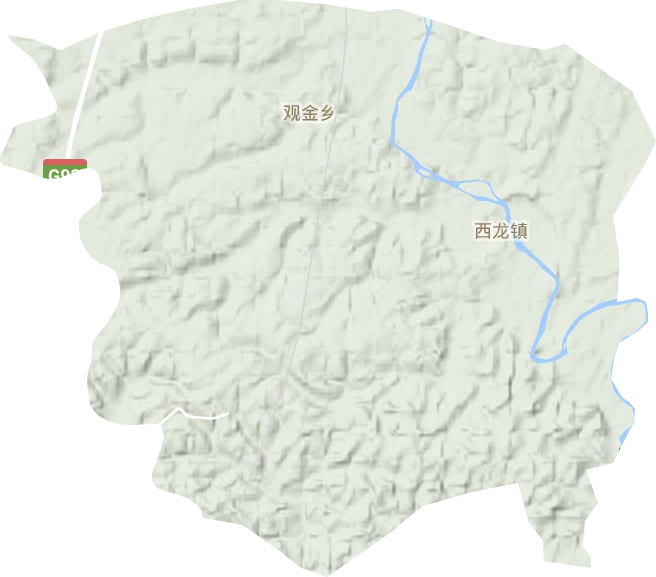 西龙镇地形图