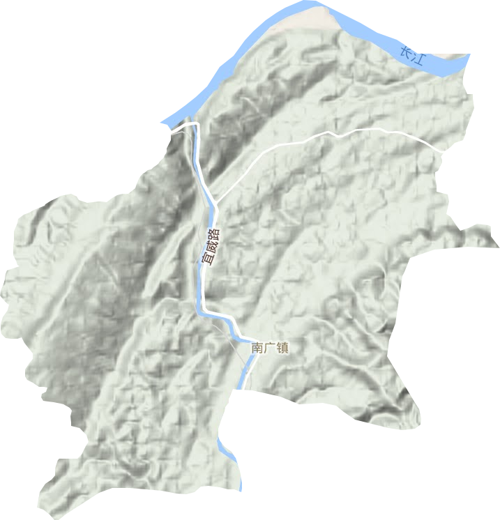 南广镇地形图