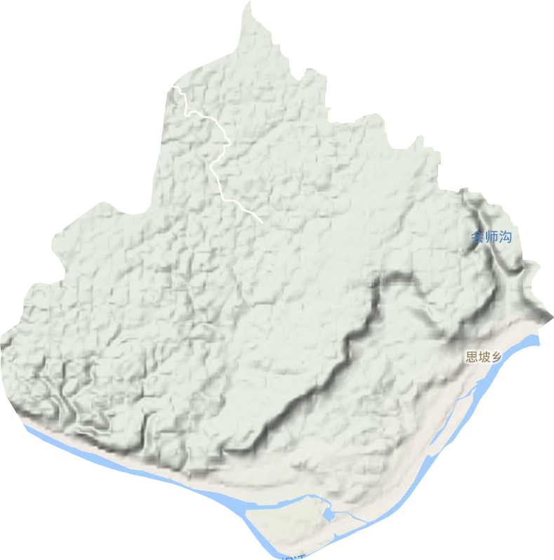思坡乡地形图