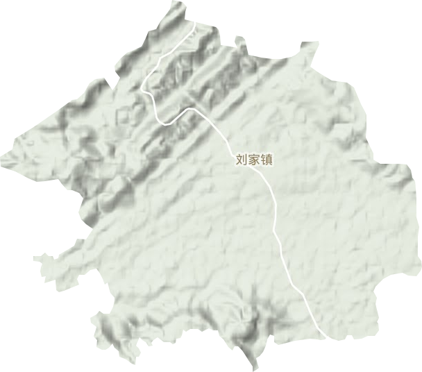 刘家镇地形图