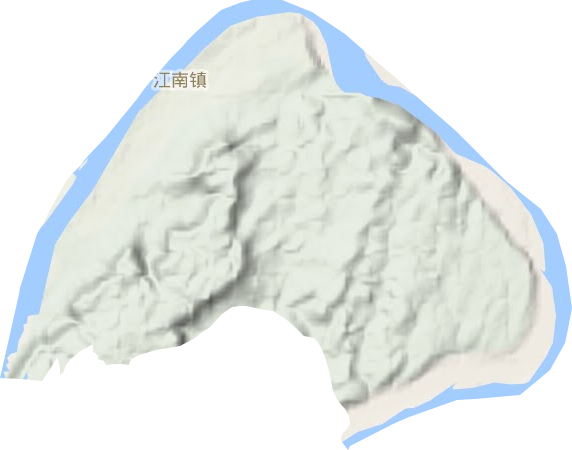 江南镇地形图