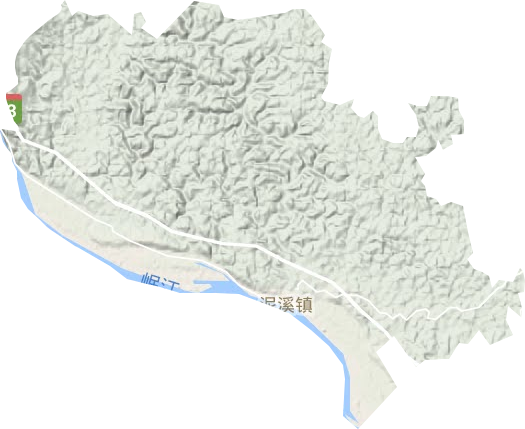 泥溪镇地形图