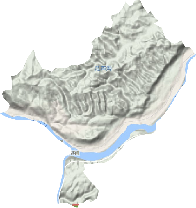 安边镇地形图