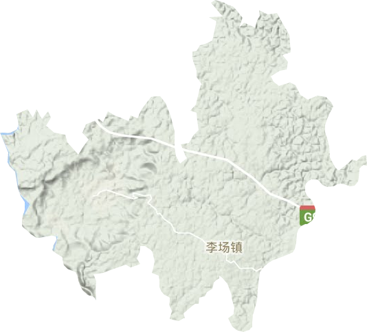李场镇地形图