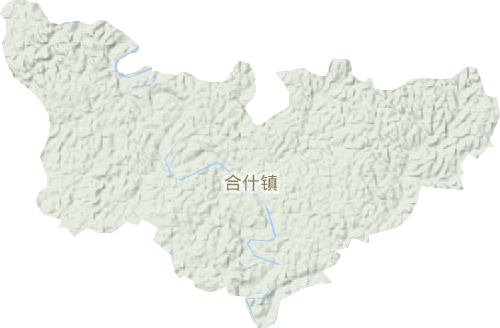 合什镇地形图