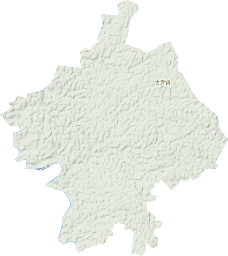 古罗镇地形图