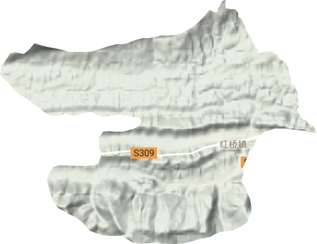 红桥镇地形图