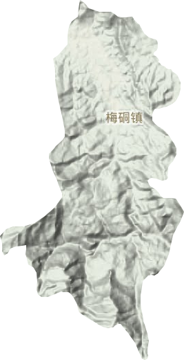 梅硐镇地形图