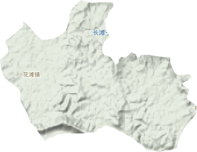 花滩镇地形图