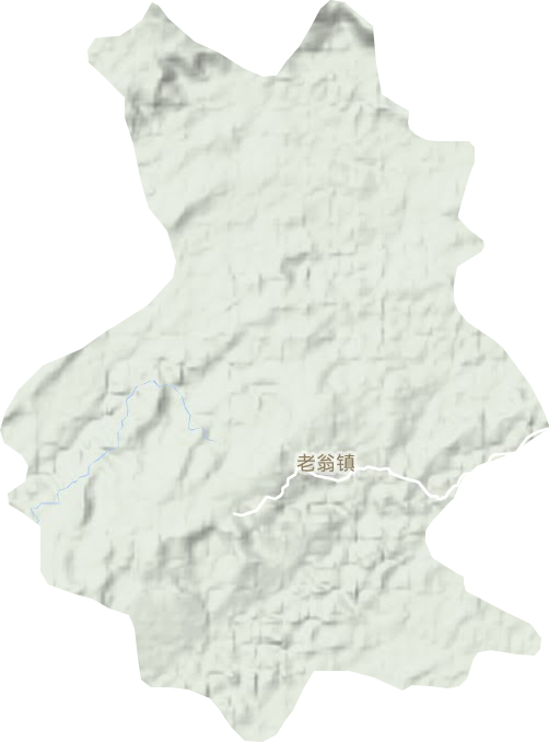 老翁镇地形图