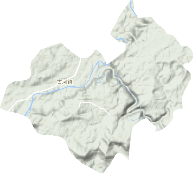 古河镇地形图