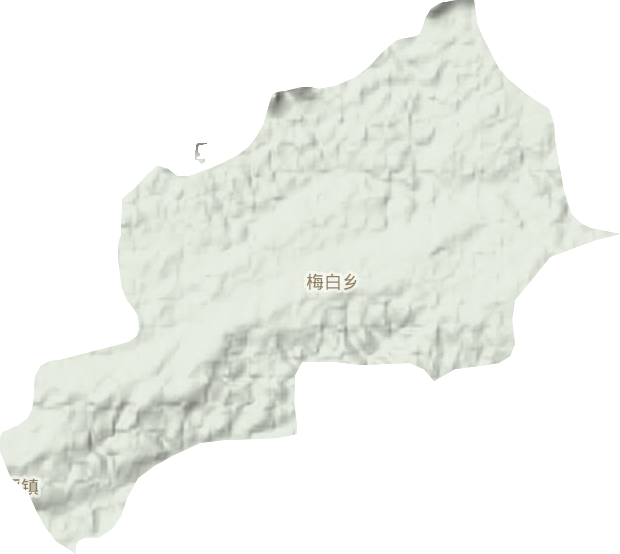 梅白乡地形图