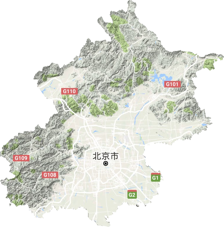 北京城区地形图