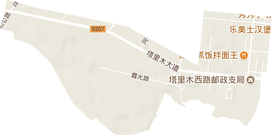 青松路街道地形图