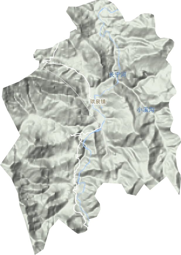 珙泉镇地形图