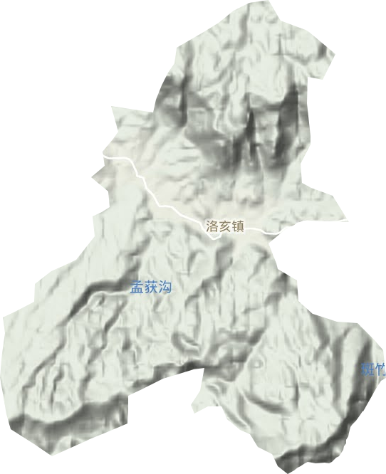洛亥镇地形图