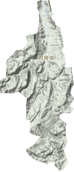 双腾镇地形图