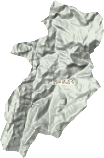 团林苗族乡地形图